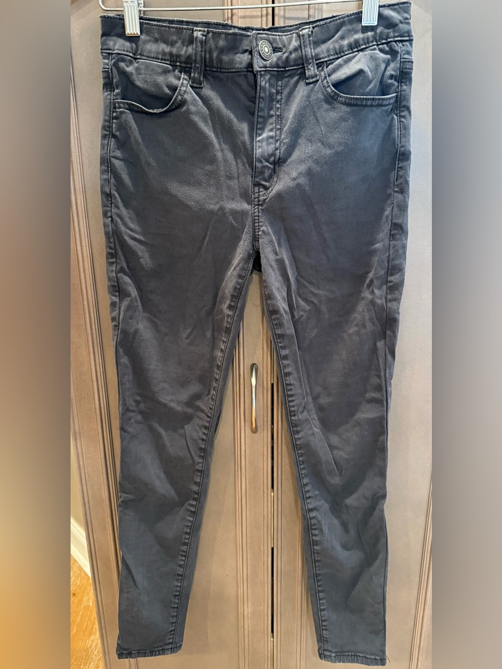 American Eagle 4 Short Super Stretch Hi-Rise Charcoal Black Jeggings